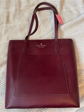 NWT Deep Berry Kate Spade Tote